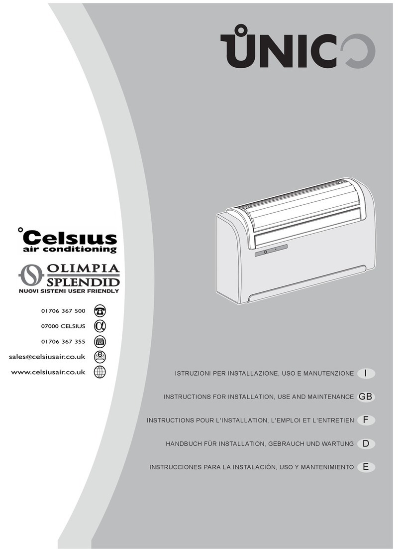 Unico Celsus Instructions for installation, use and maintenance