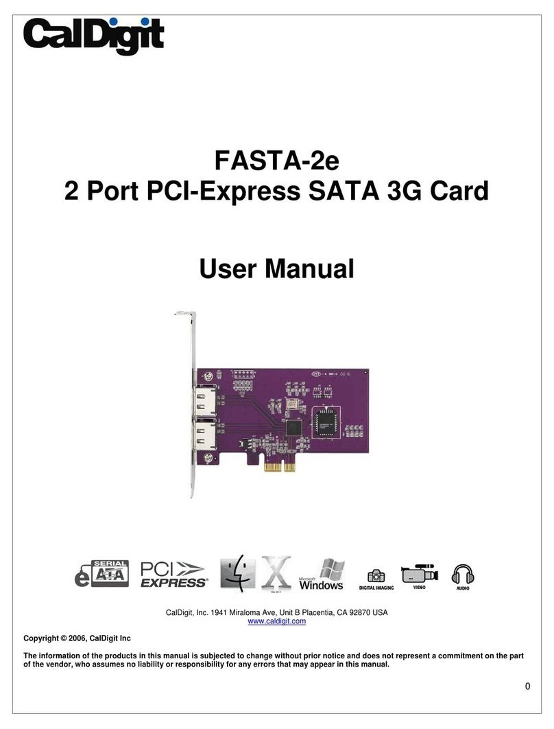 CalDigit FASTA-2e user manual