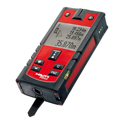 Hilti PD 40 User manual