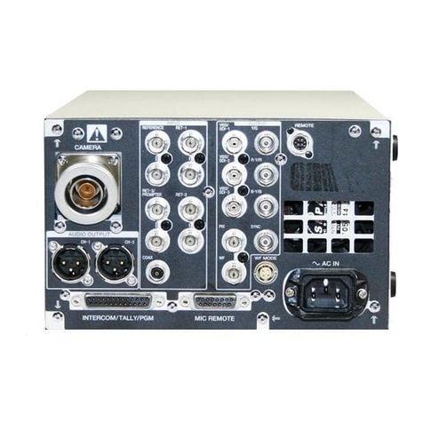 Sony CCU-TX50 User manual