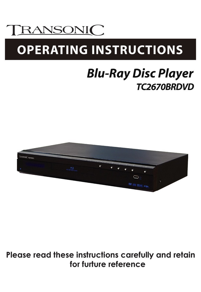 Transonic TC2670BRDVD operating instructions
