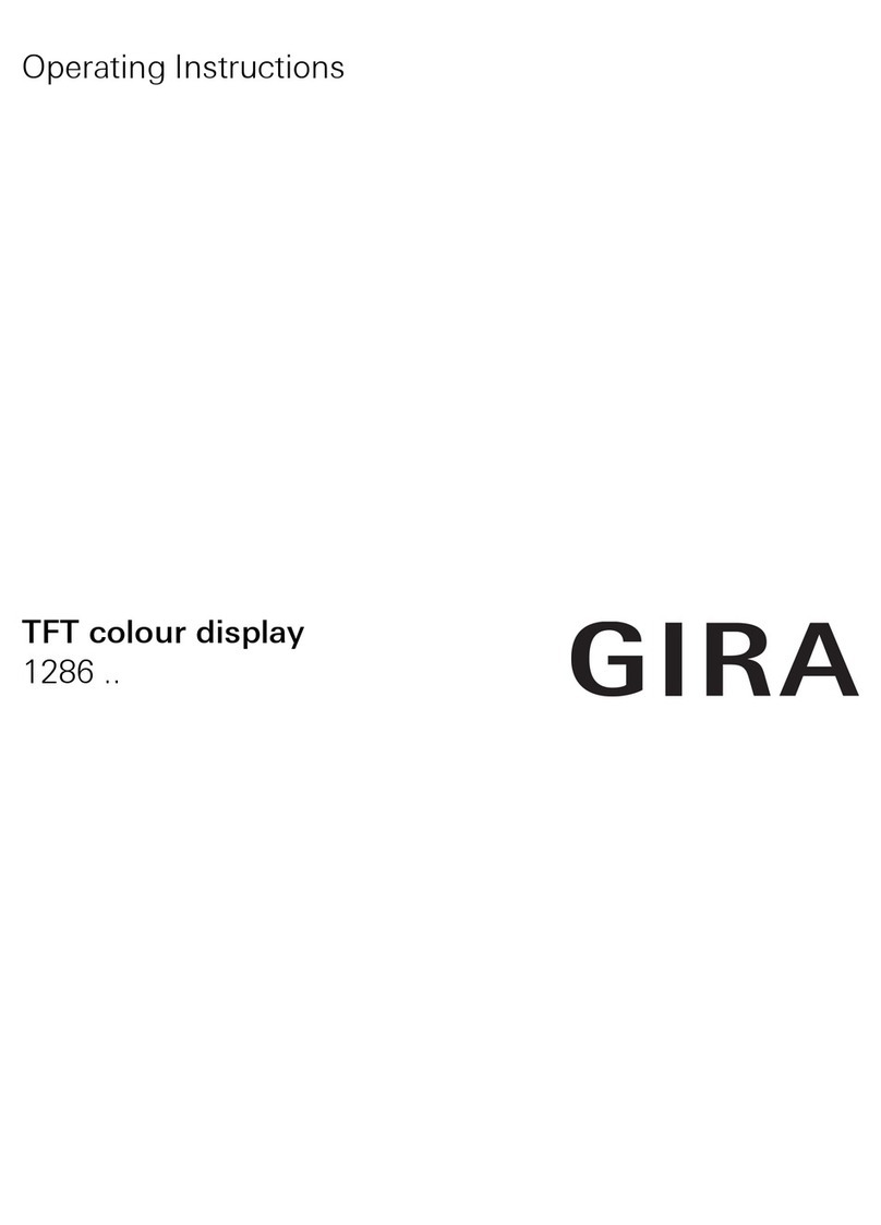 Gira 1286 Series operating instructions