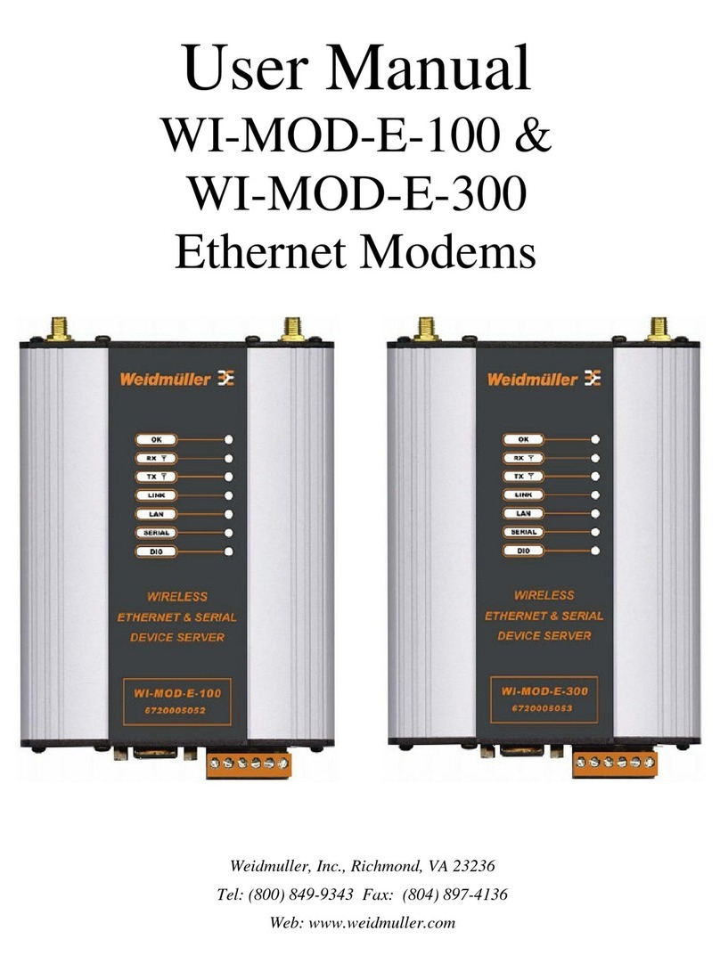 Weidmuller WI-MOD-E-100 user manual