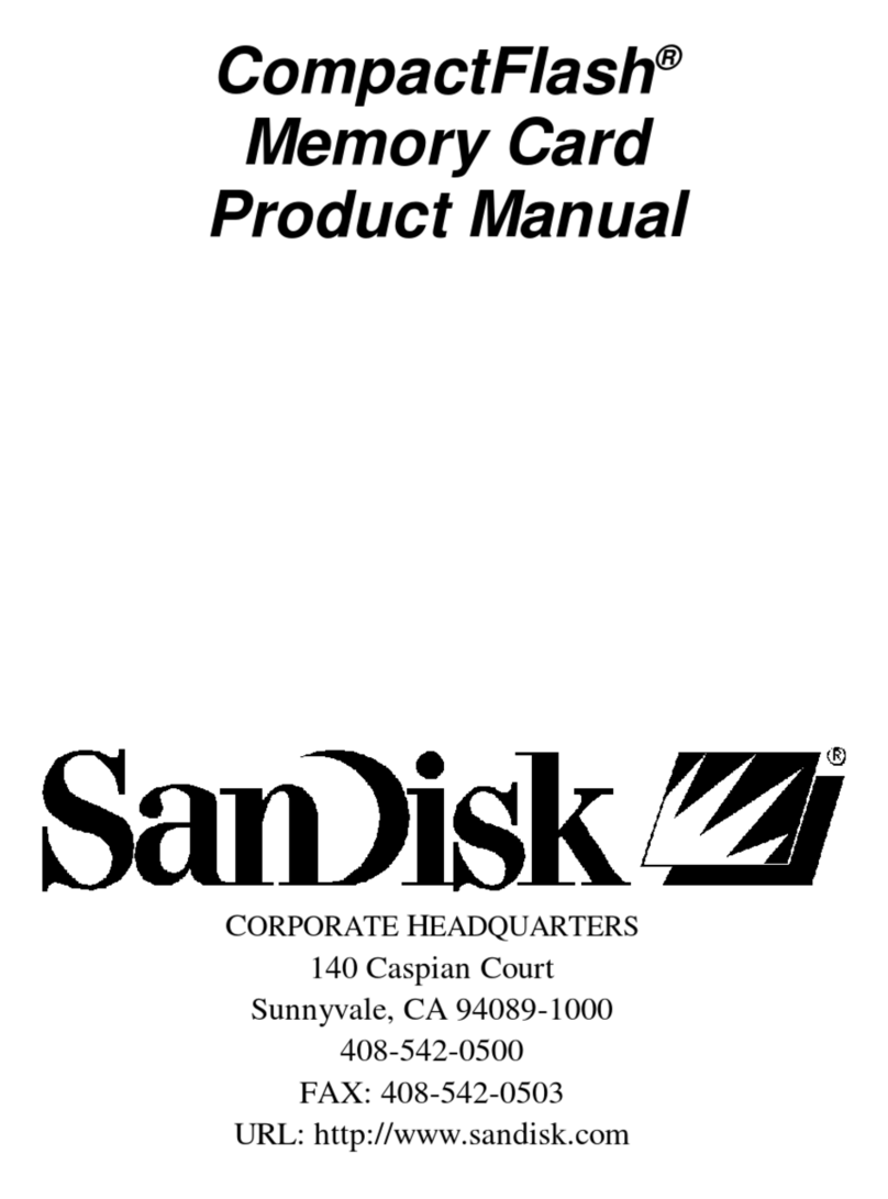 SanDisk CompactFlash product manual