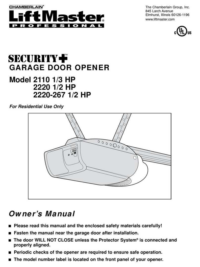 Chamberlain 2110 1/3 HP User manual