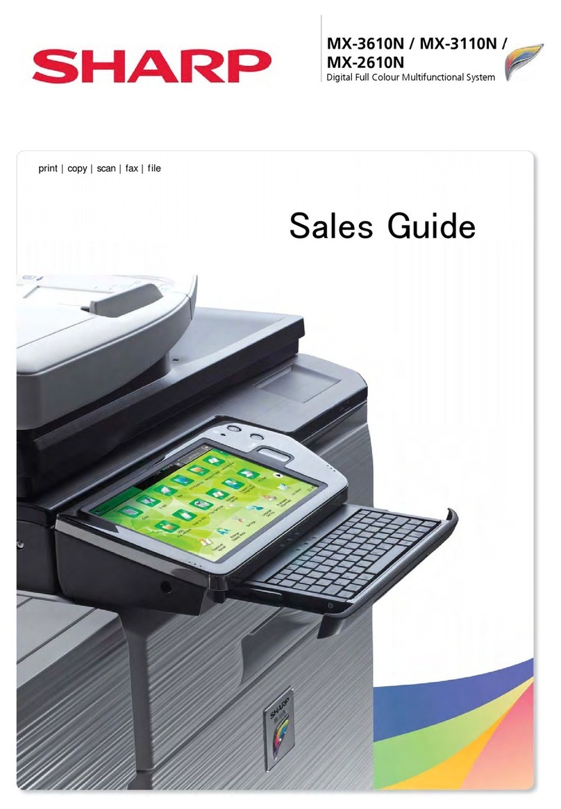 Sharp MX-3610N User manual