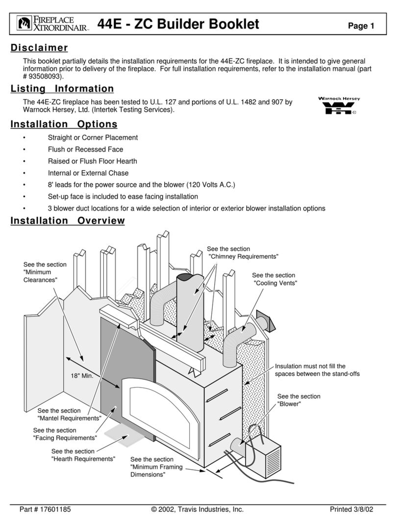 FireplaceXtrordinair 44E-ZC Builder booklet FireplaceXtrordinair 44E-ZC Builder booklet