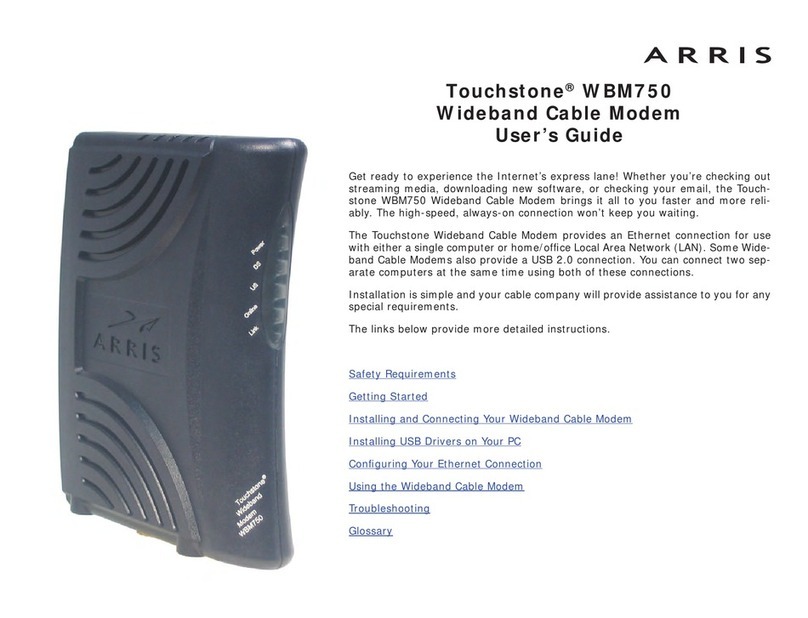 Arris WBM750 User manual