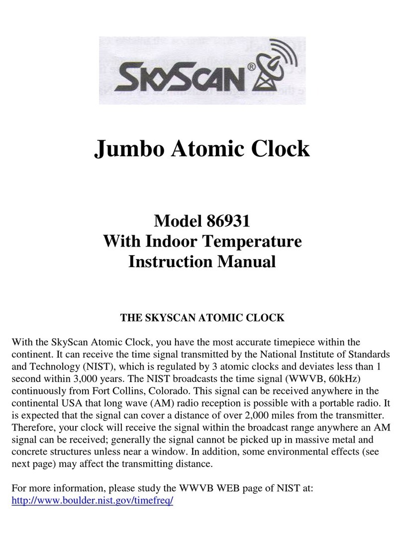 SkyScan Jumbo Atomic Clock 86931 instruction manual SkyScan Jumbo Atomic Clock 86931 instruction manual
