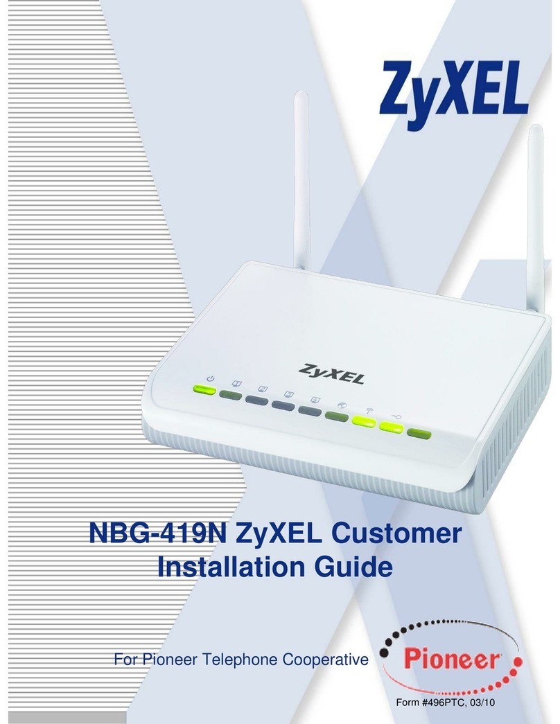 ZyXEL Communications NBG-419N installation guide