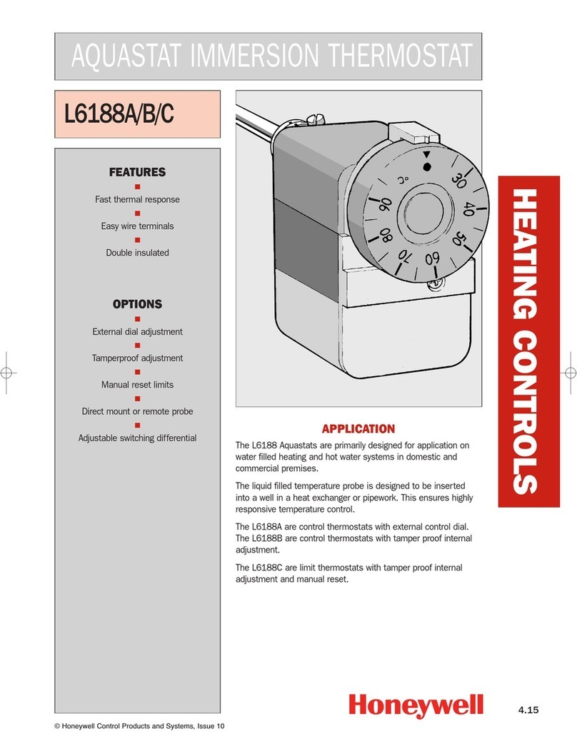 Honeywell AQUASTAT L6188A User manual