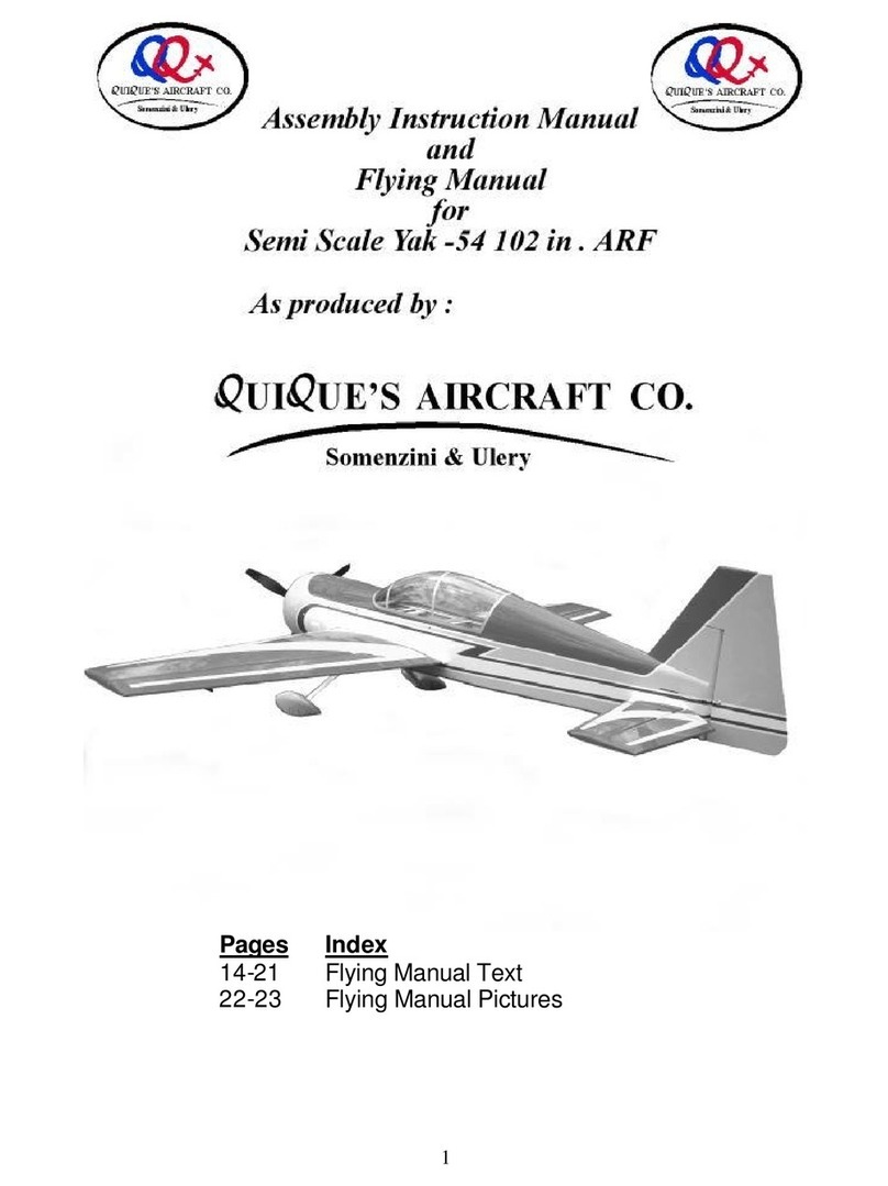 QuiQue's Aircraft 102" YAK 54 Assembly & instruction manual
