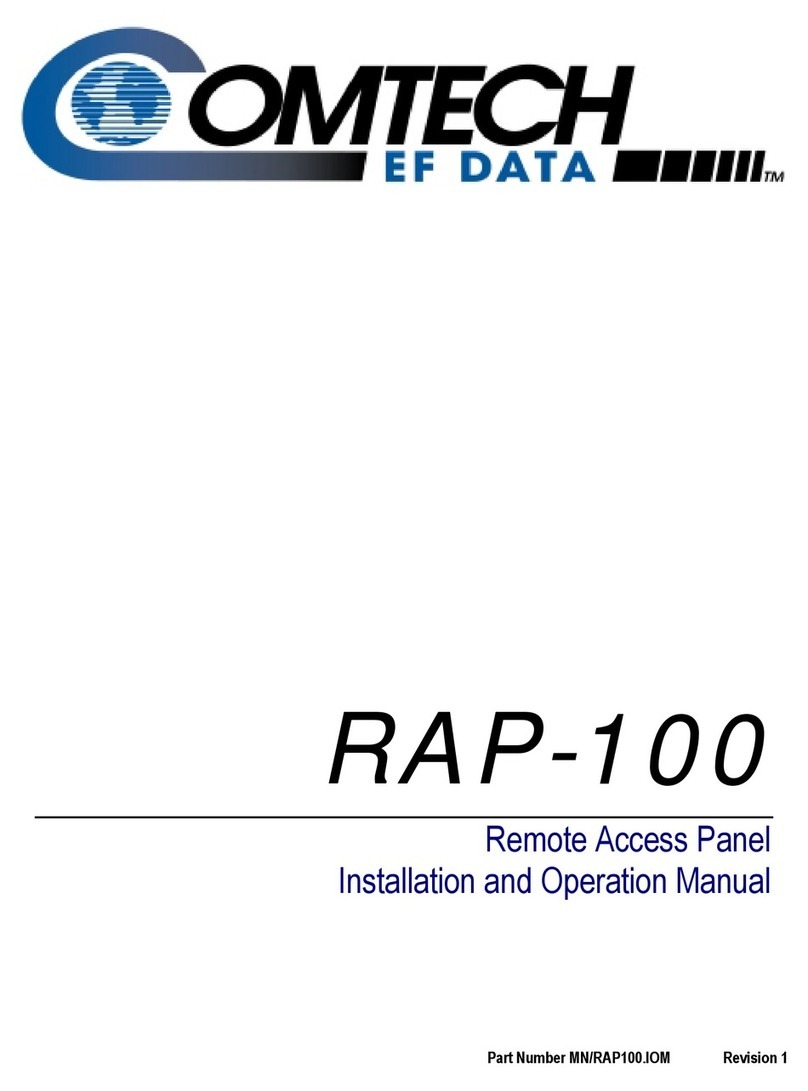 Comtech EF Data RAP-100 User manual