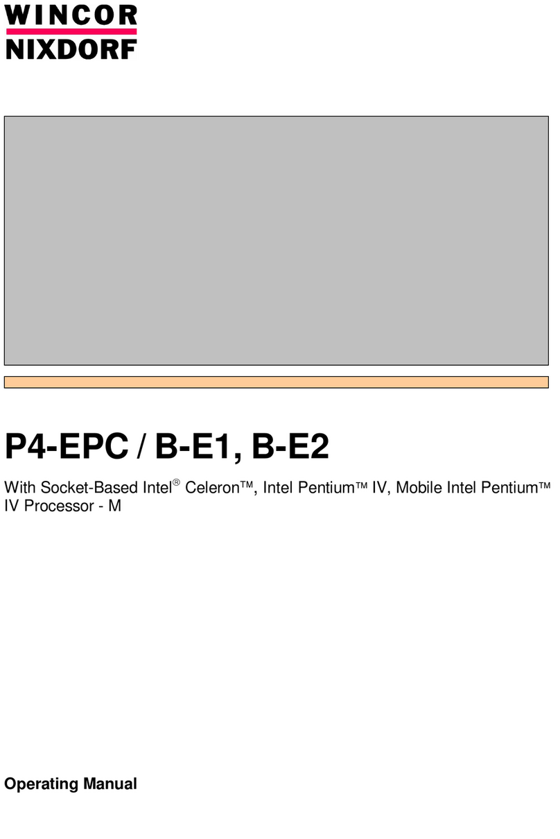 Wincor Nixdorf P4-EPC/B-E2 User manual