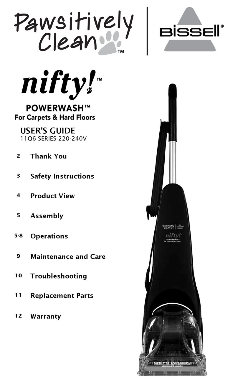 Bissell nifty! 11Q6 Series user guide Bissell nifty! 11Q6 Series user guide