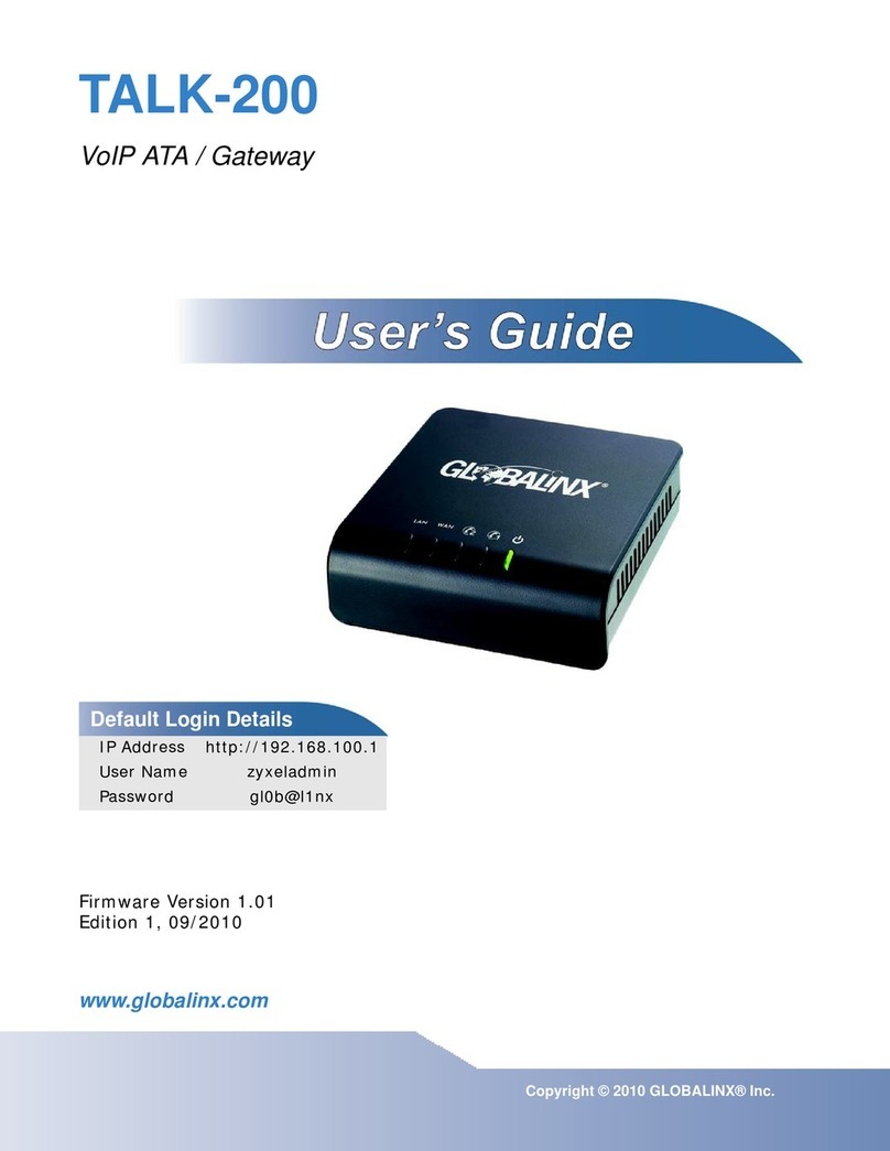 Globalinx Talk-200 user guide Globalinx Talk-200 user guide