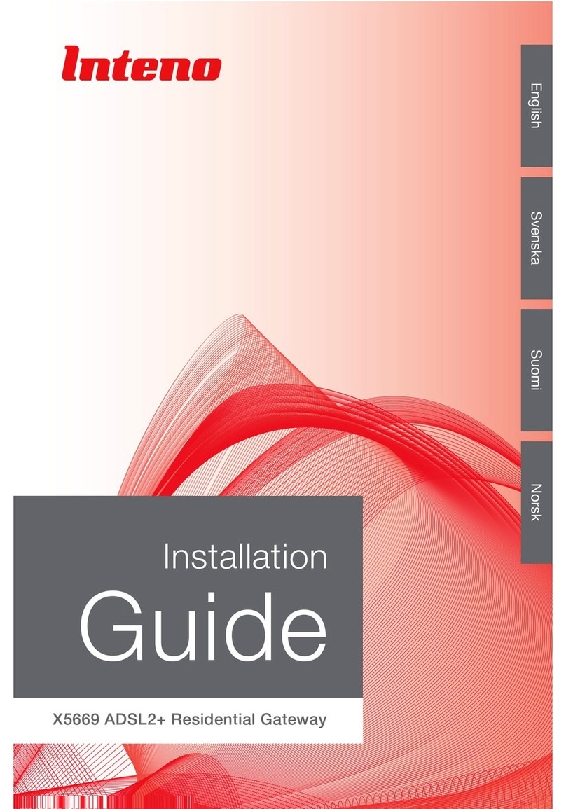 Inteno X5669 User manual Inteno X5669 User manual