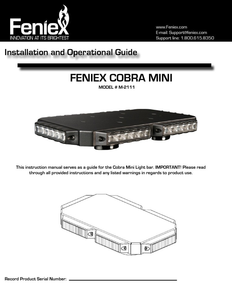 Feniex COBRA MINI M-2111 Installation and operational guide