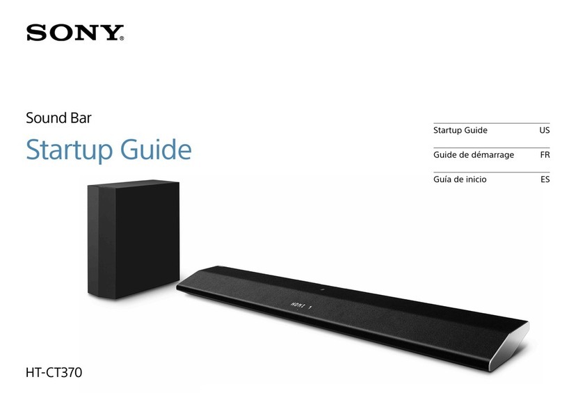 Sony HT-CT370 Startup guide