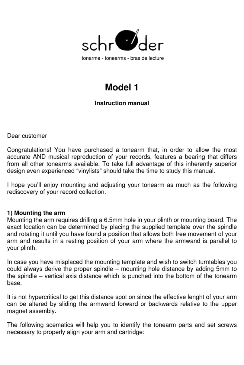 Schroder Model 1 instruction manual