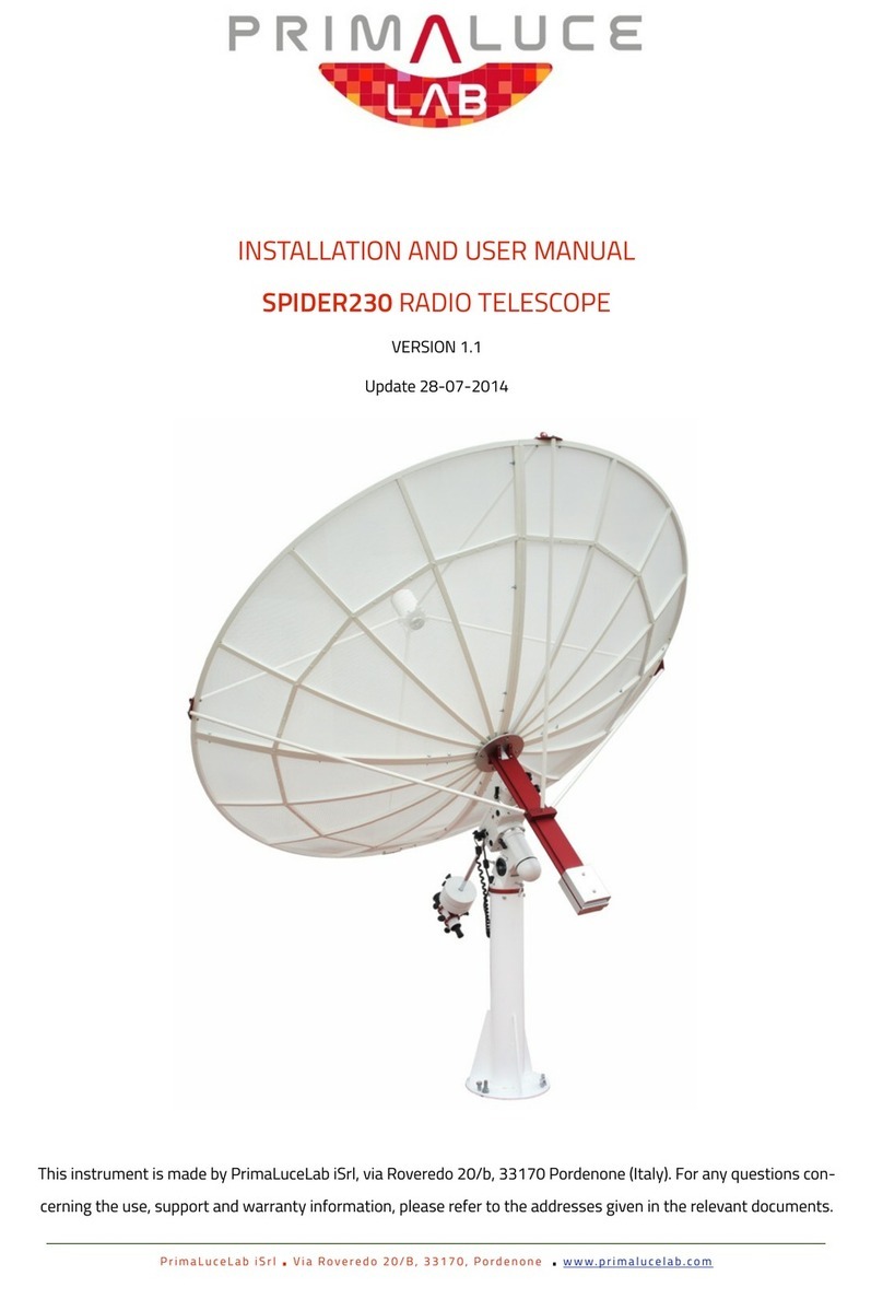 Primaluce SPIDER230 Installation and user manual