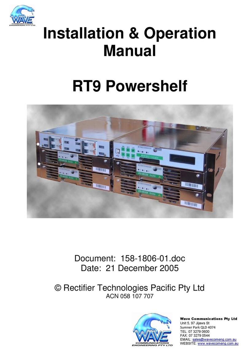 Wave RT9 Powershelf Installation & operation manual