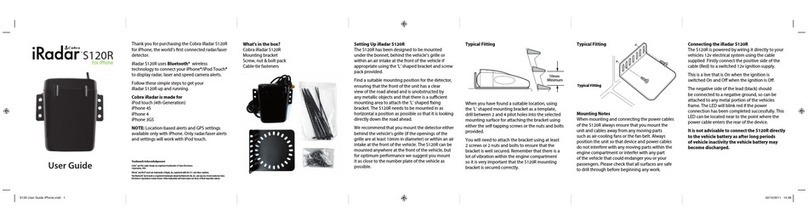 Cobra iRadar S120R User manual