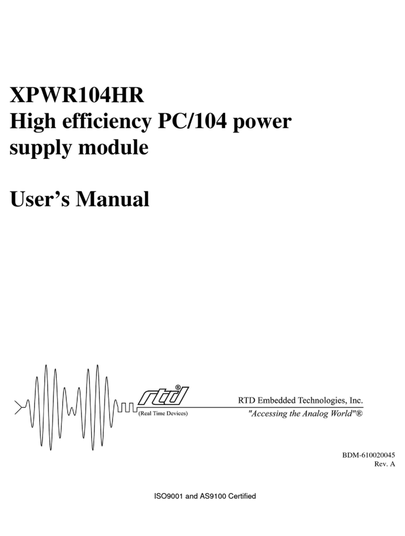 rtd XPWR104HR user manual