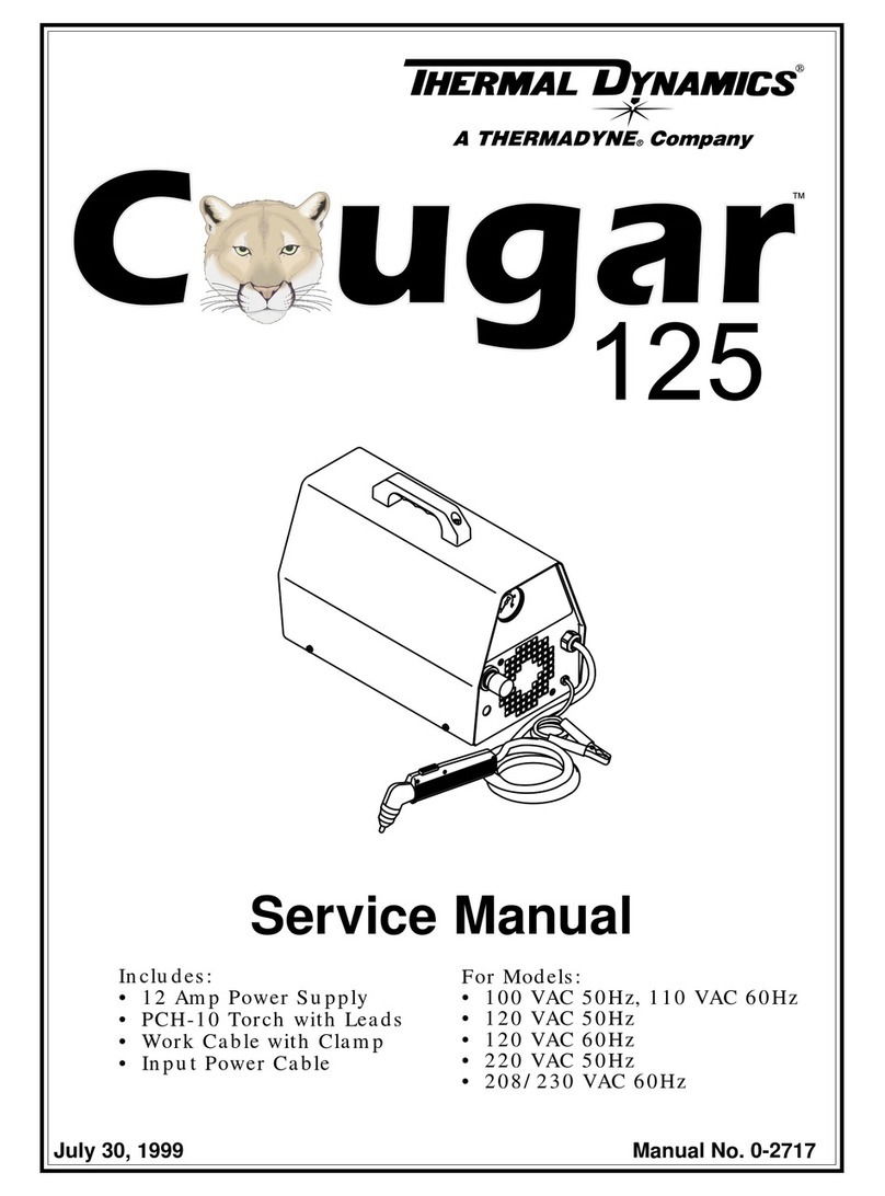 Thermal Dynamics COUGAR 125 User manual