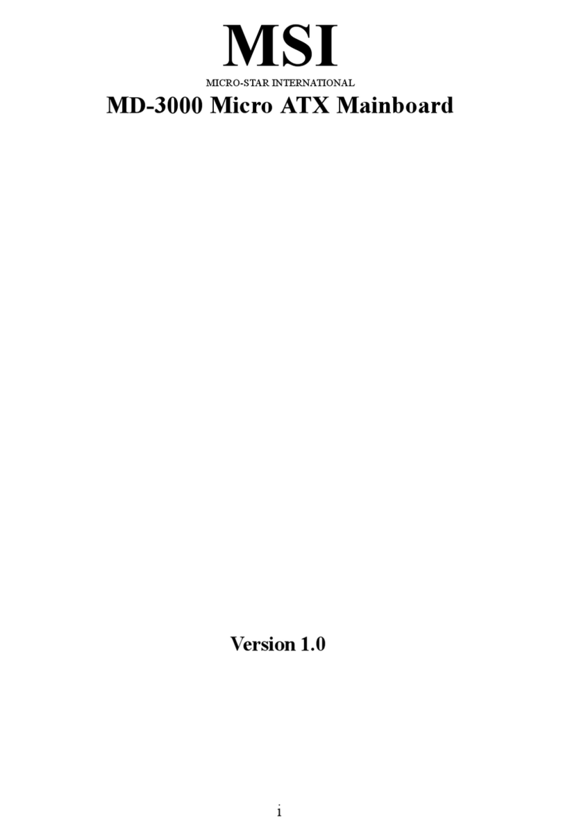 MSI MD-3000 User manual MSI MD-3000 User manual