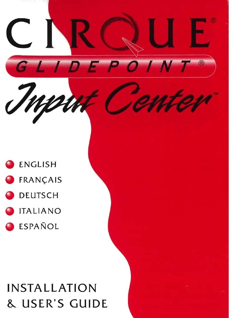 Cirque Input center Operation manual