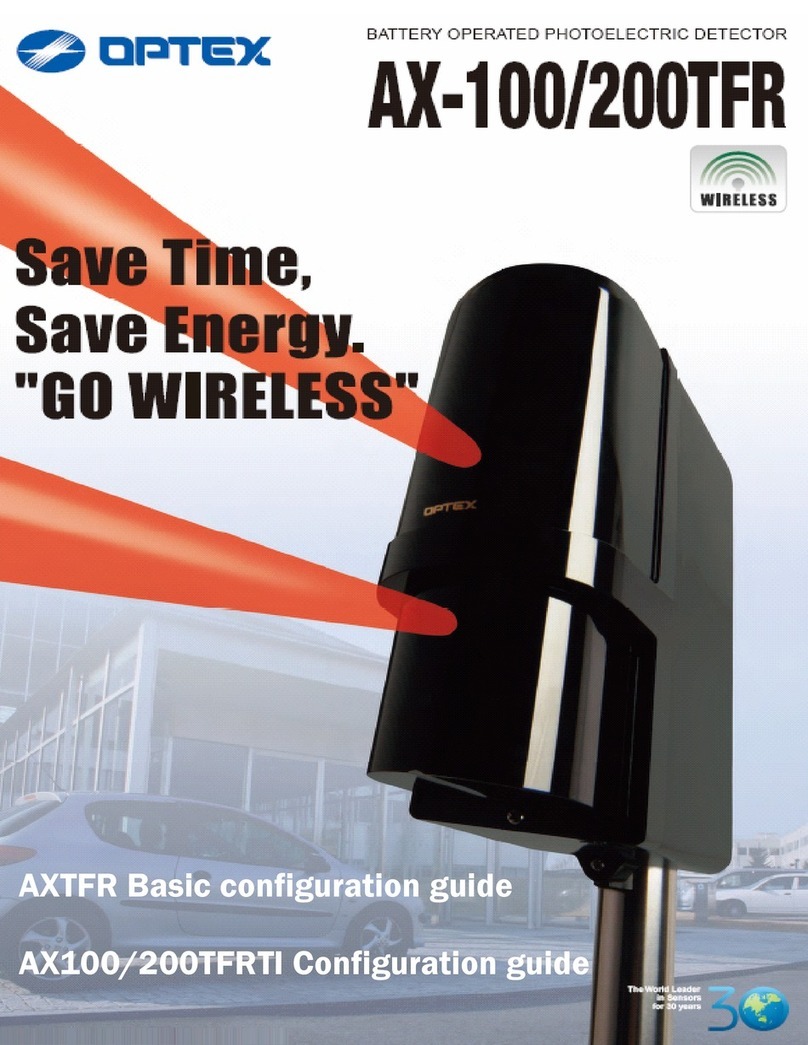 Optex AX100 Basic configuration guide