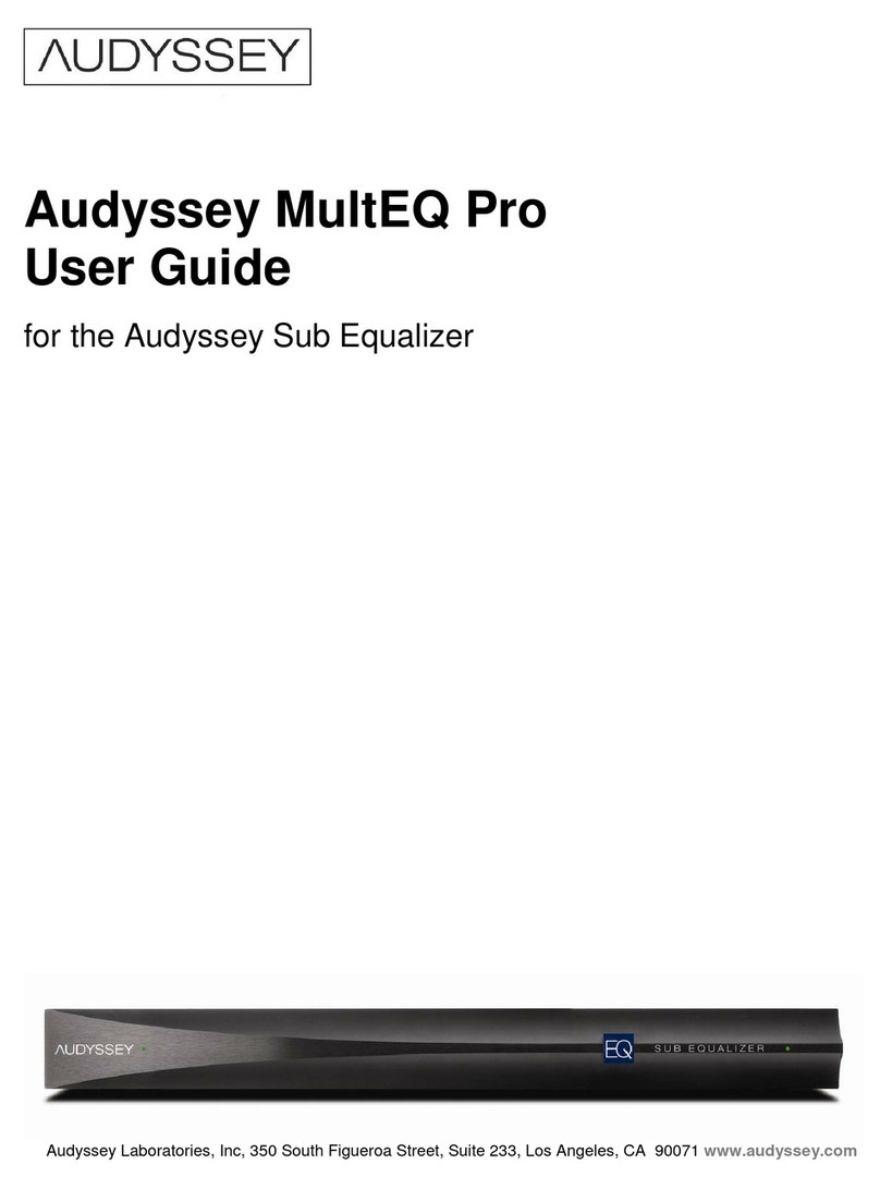 Audyssey MultEQ Pro user guide