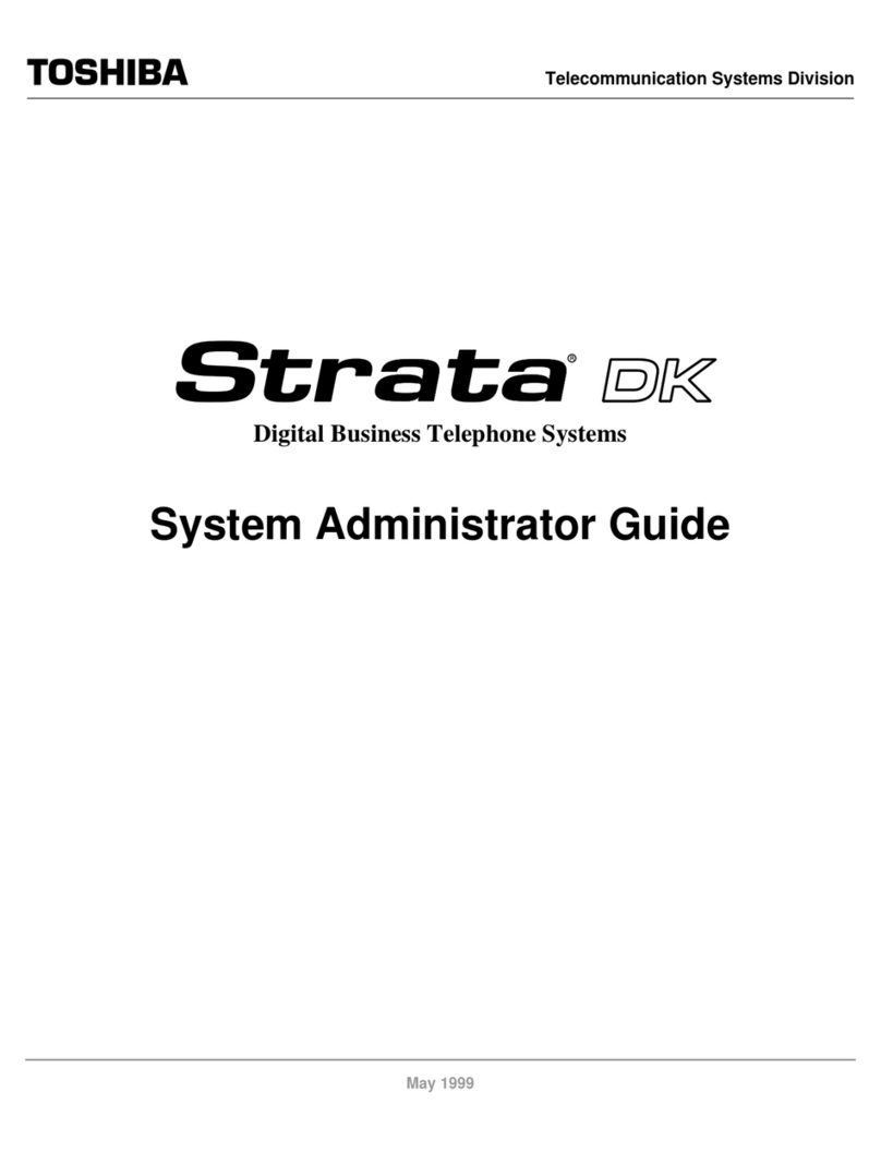 Toshiba Strata DK14 Service manual
