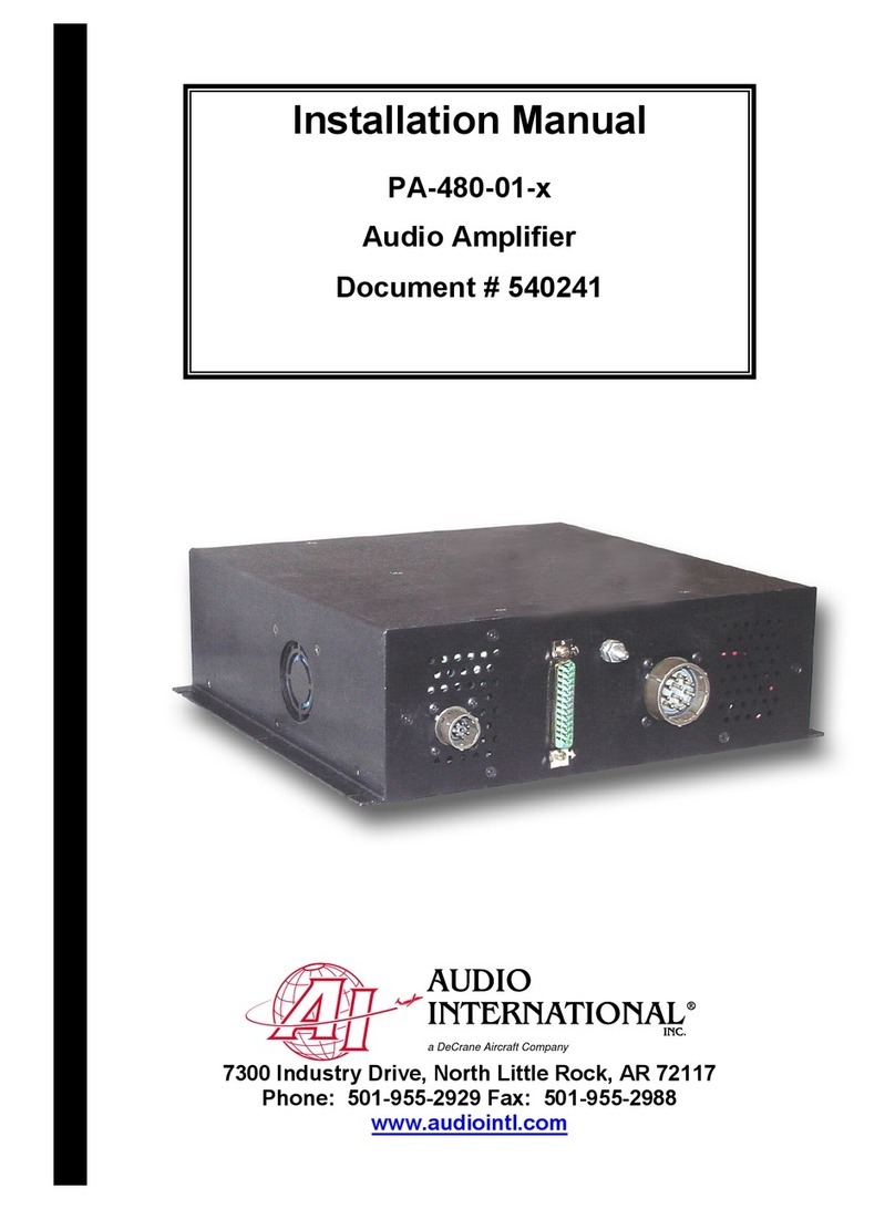 Audio international PA-480-01-x installation manual