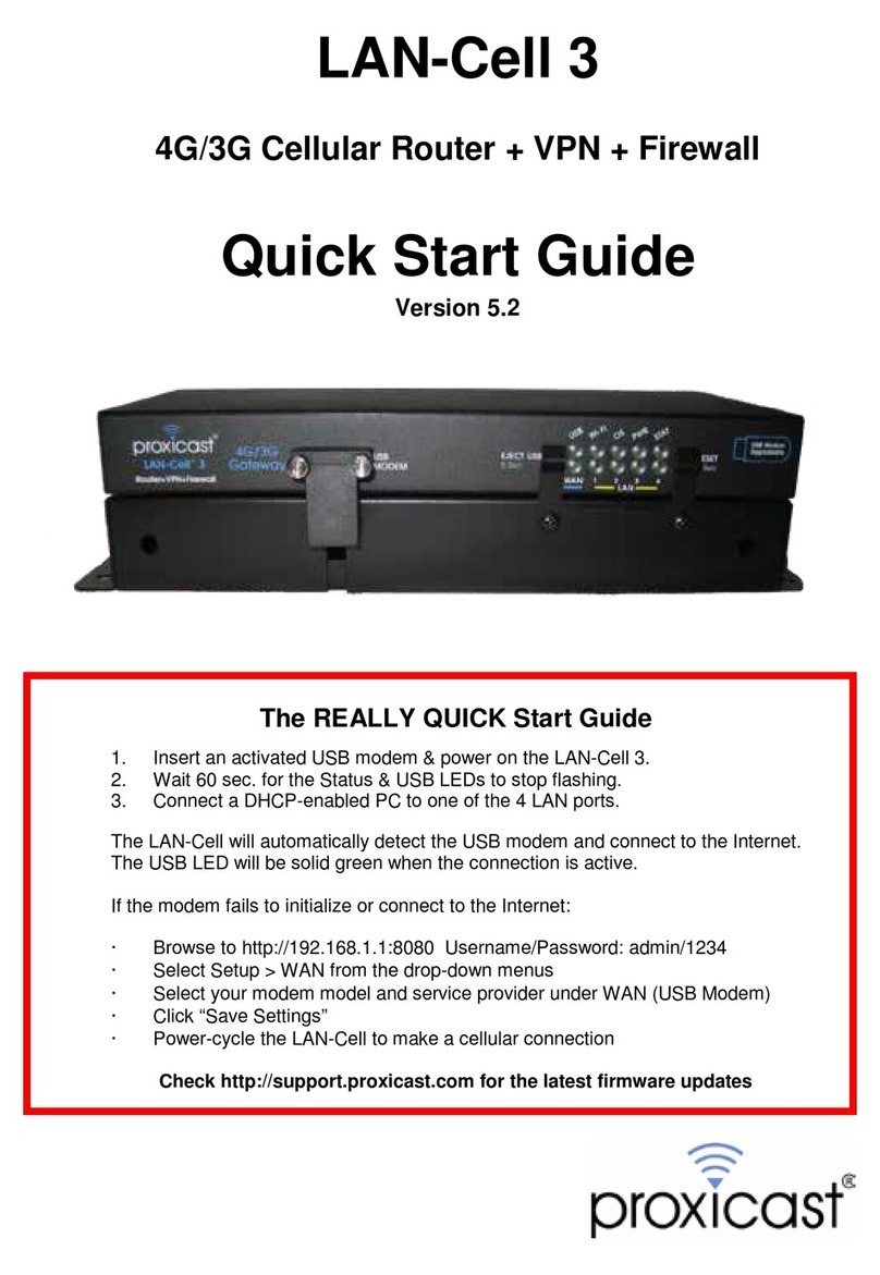 Proxicast LAN-Cell 3 User manual