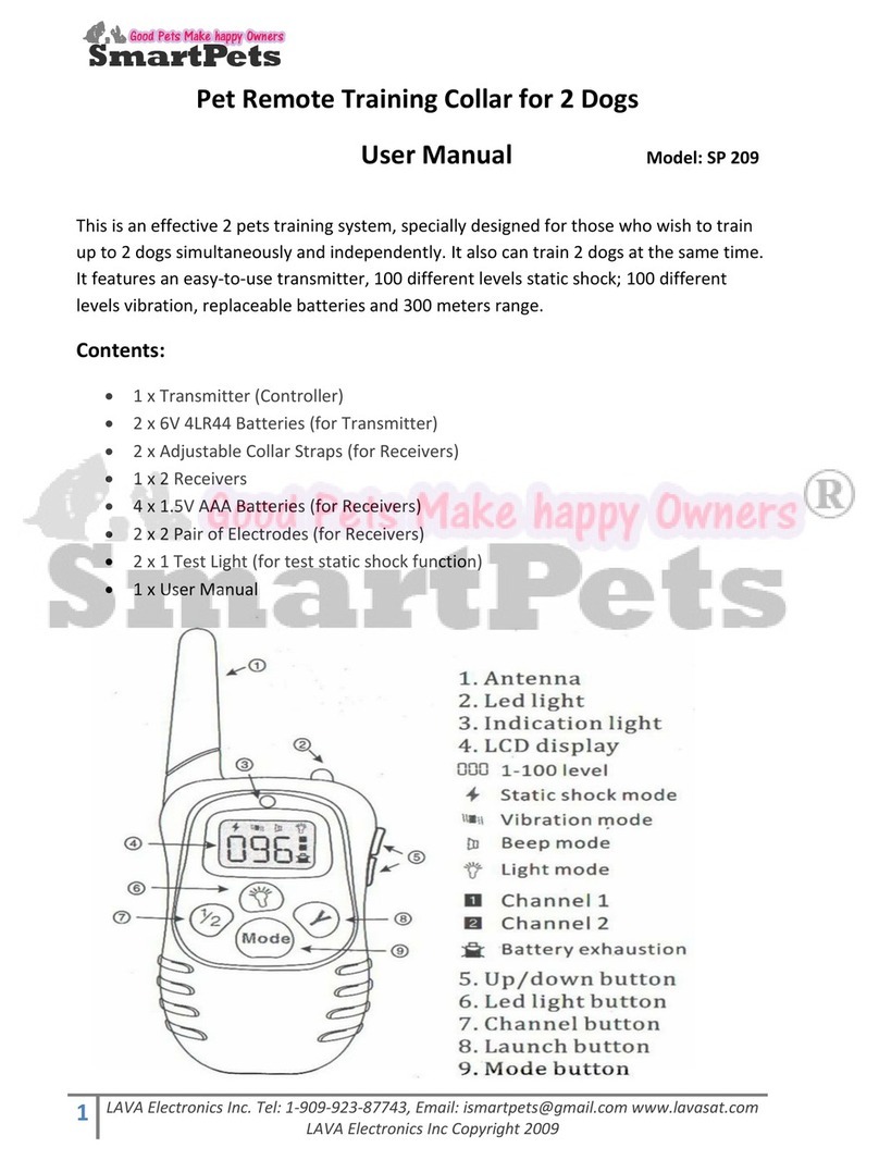 SmartPets SP 209 user manual