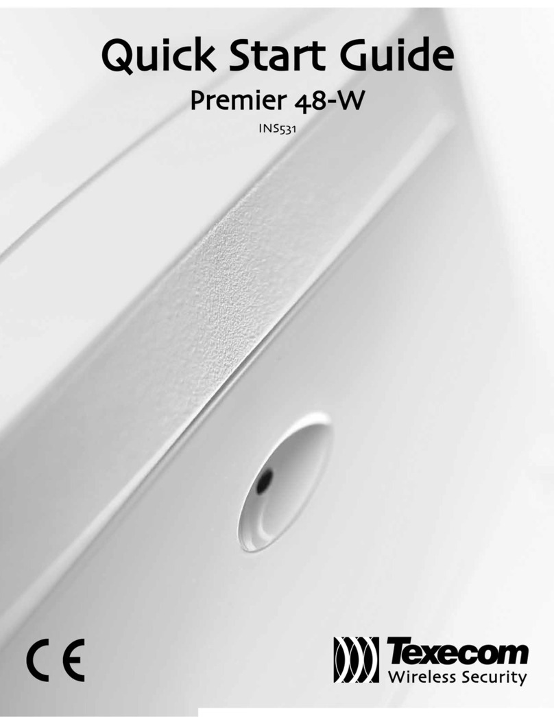 Texecom Premier Elite 48-W User manual