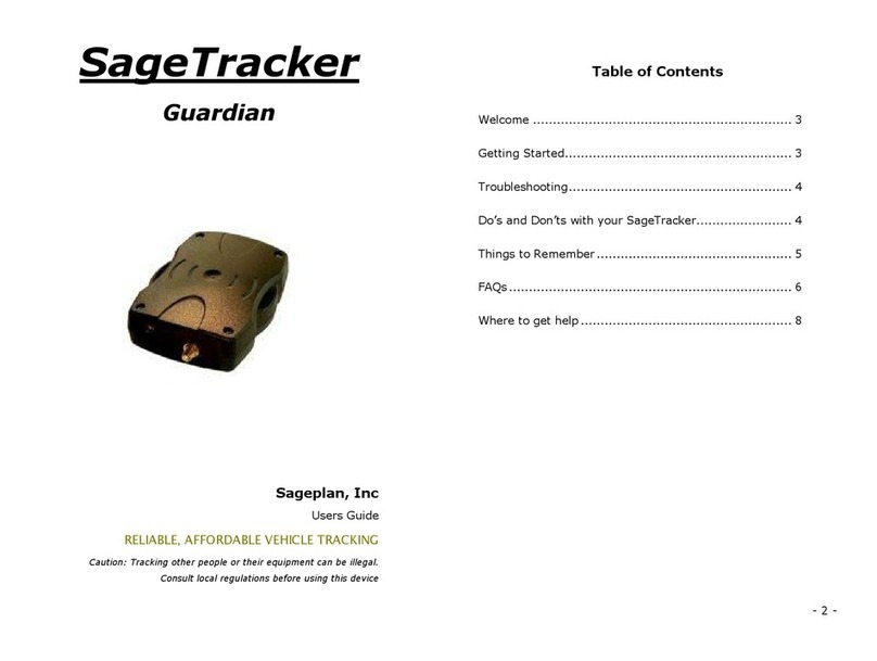 Sageplan SageTracker Guardian user guide