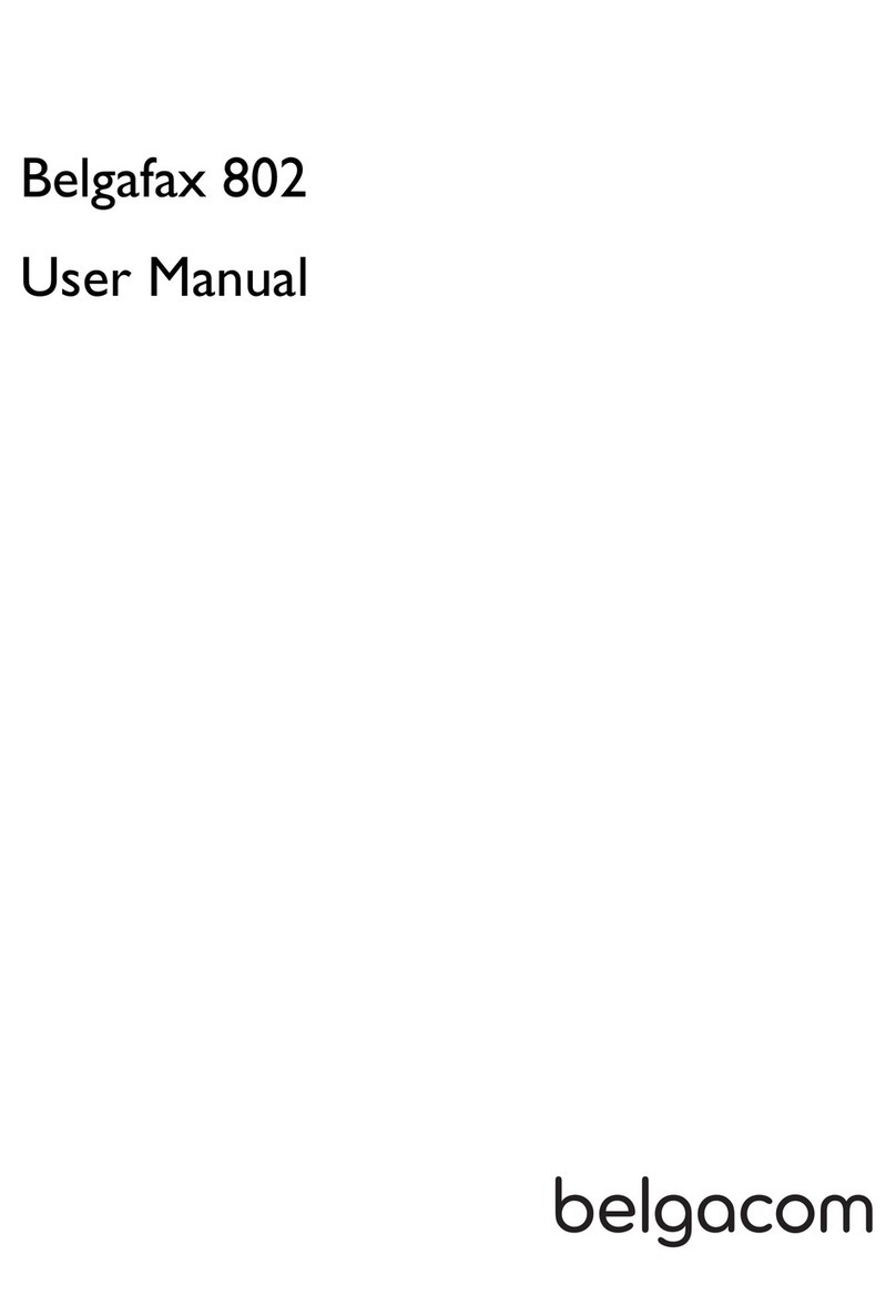 BELGACOM Belgafax 802 user manual