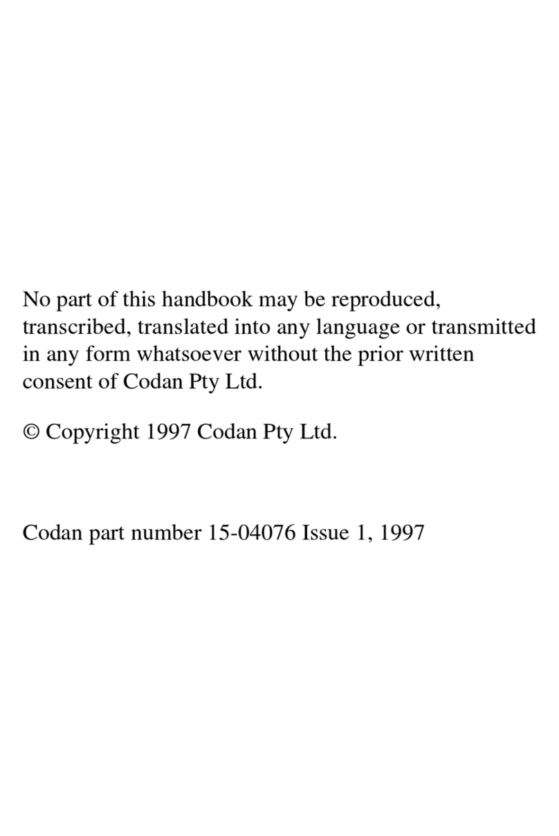 Codan HF SSB User manual