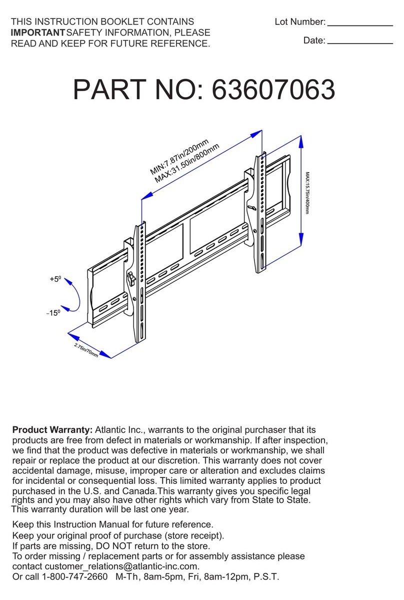 Atlantic 63607063 Instruction booklet