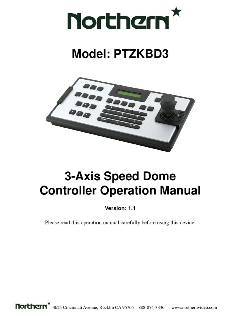 Northern PTZKBD3 user manual