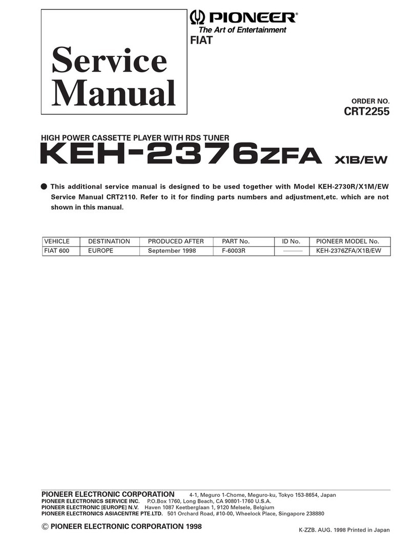 Pioneer KEH-2376ZFA Service manual