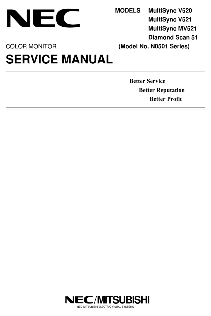NEC MultiSync V520 User manual