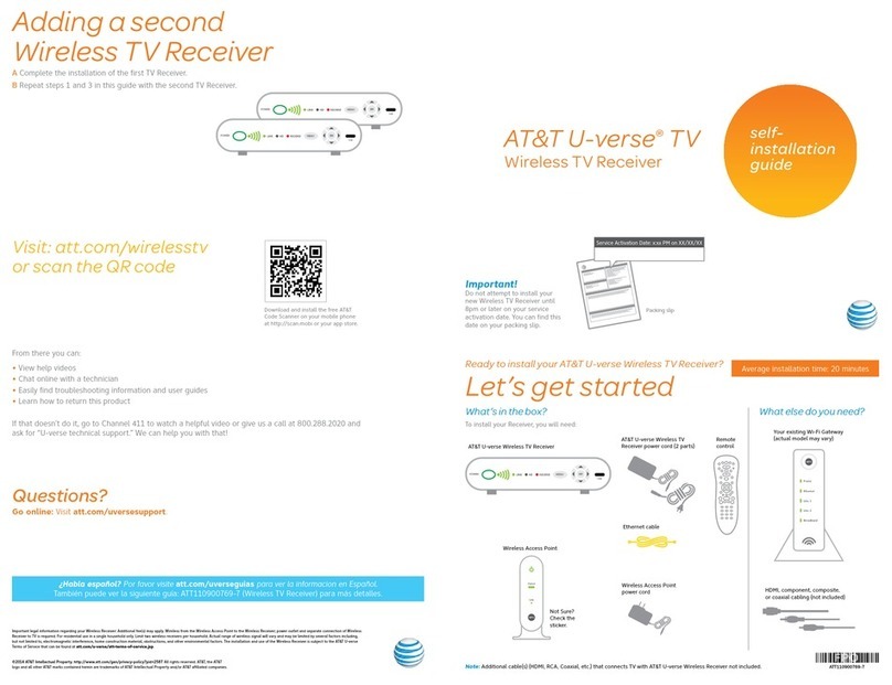 AT&T U-verse TV User manual