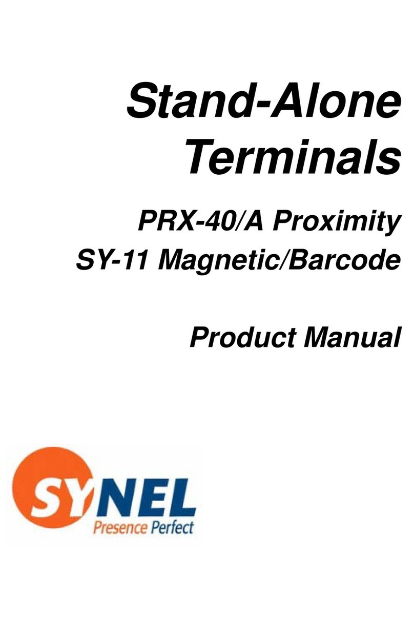 Synel PRX-40/A Proximity SY-11 Product guide