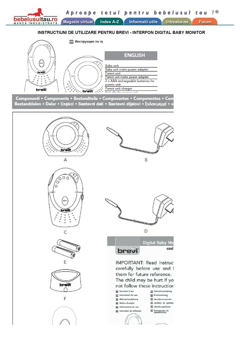 Brevi INTERFON DIGITAL BABY MONITOR user guide