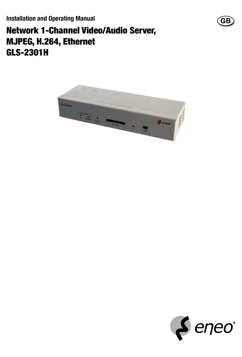 Eneo GLS-2301H Installation and operating manual Eneo GLS-2301H Installation and operating manual