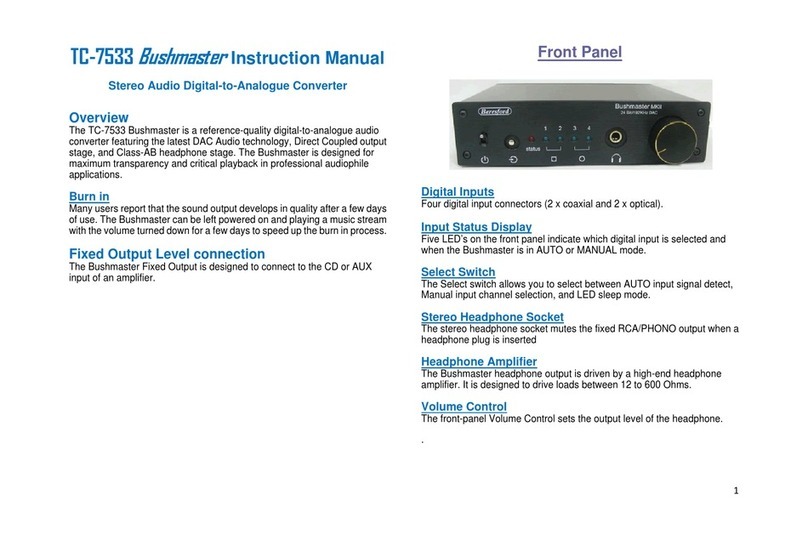 Beresford TC-7533 Bushmaster instruction manual